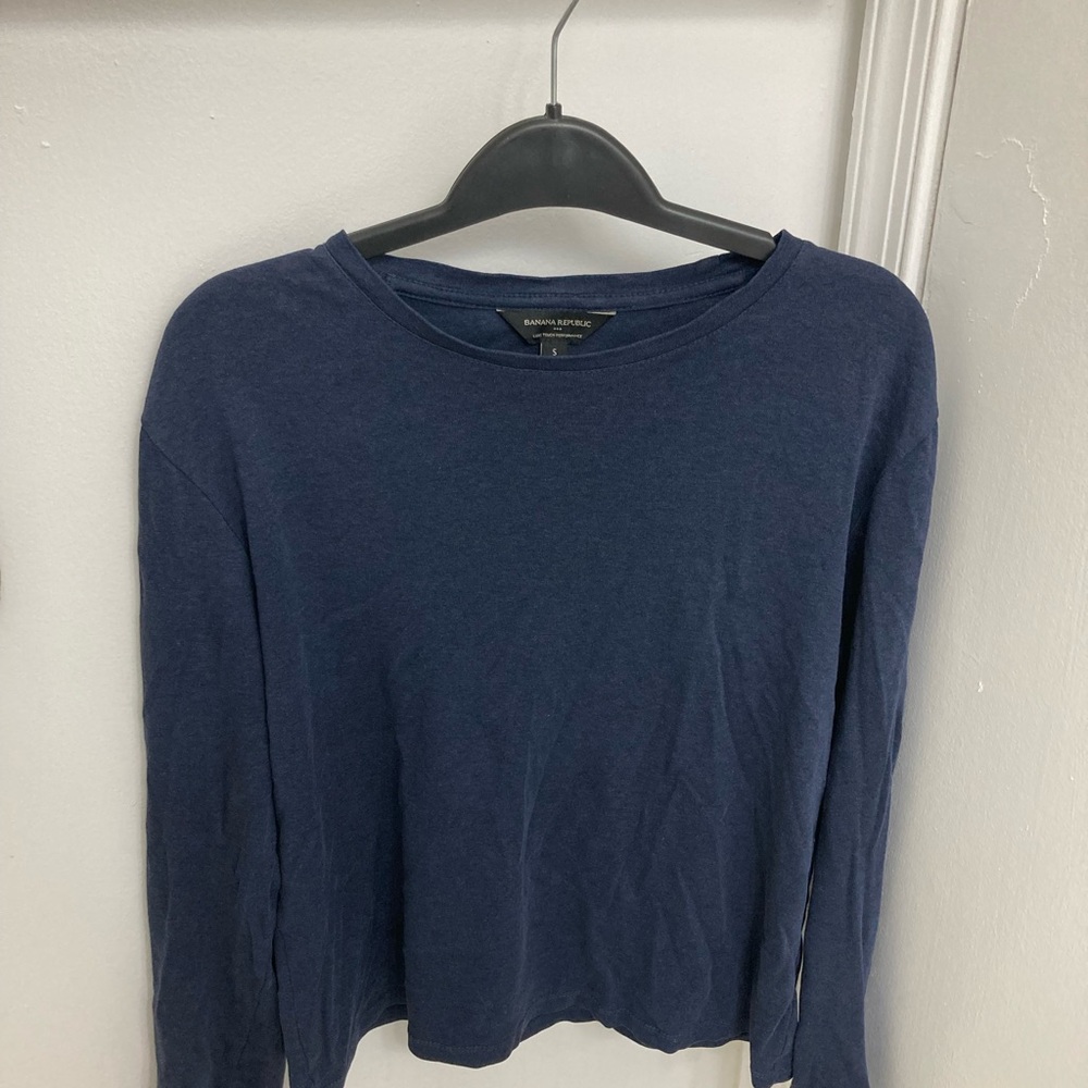Banana Republic Deep Blue Luxe Shirt